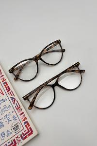 Lamelif Kedy Leopar Çerçeve Şeffaf Gözlük