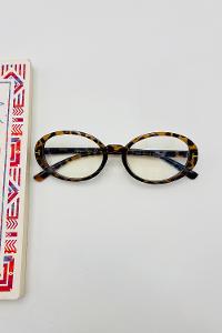 Lamelif Pinto Leopar Çerçeve Şeffaf İmaj Gözlük