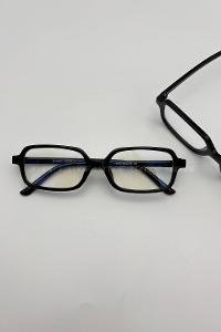 Lamelif Sisy Siyah Çerçeve Şeffaf Gözlük