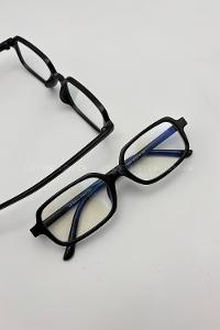 Lamelif Sisy Siyah Çerçeve Şeffaf Gözlük