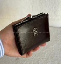 Lamelif Burslu Küçük Boy Bayan Cüzdan - Acı Kahve