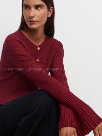 Claret Red Crew Neck Jumper