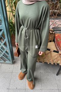 Lamelif Oysho Armalı İkili Takım Haki