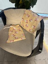 Lamelif  Tatlı Uykular Pijama Takımı Krem