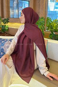 Lamelif Brisa Vual Şal Acı Bordo