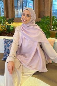 Lamelif Brisa Vual Şal Açık Pudra