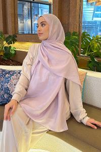 Lamelif Brisa Vual Şal Açık Pudra