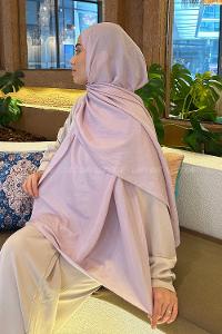 Lamelif Brisa Vual Şal Açık Pudra