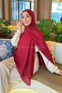 Lamelif Brisa Vual Şal Bordo