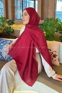 Lamelif Brisa Vual Şal Bordo