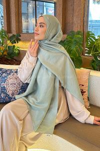 Lamelif Brisa Vual Şal Çağla Yeşili