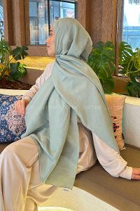 Lamelif Brisa Vual Şal Çağla Yeşili