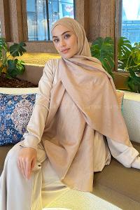 Lamelif Brisa Vual Şal Camel