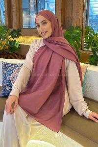 Lamelif Brisa Vual Şal Gül Kurusu