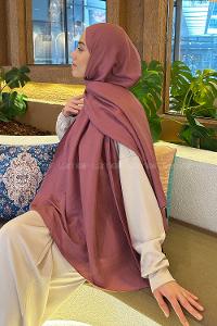 Lamelif Brisa Vual Şal Gül Kurusu