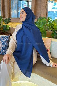 Lamelif Brisa Vual Şal İndigo