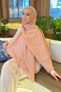 Lamelif Brisa Vual Şal Pudra