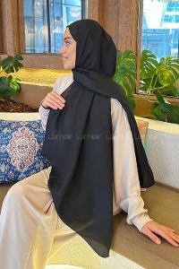 Lamelif Brisa Vual Şal Siyah