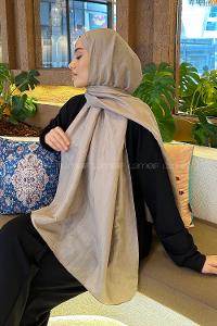 Lamelif Brisa Vual Şal Vizon