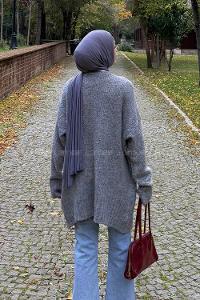 Lamelif Buklet Kazak Gri