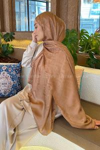 Lamelif F Desen Janjan Jakar Şal Sütlü Kahve