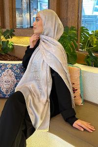 Lamelif F Desen Janjan Jakar Şal Vizon