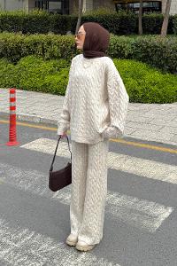 Lamelif Örgülü Şardonlu Takım Taş