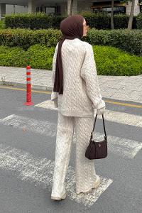 Lamelif Örgülü Şardonlu Takım Taş