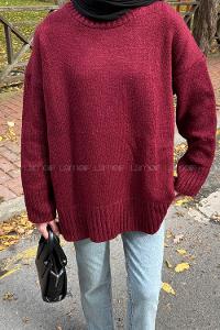 Lamelif Yumoş Kazak Bordo