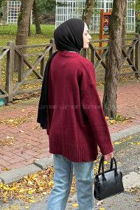 Lamelif Yumoş Kazak Bordo