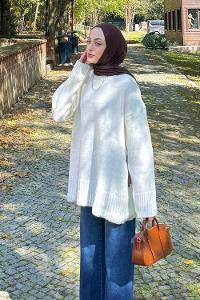 Lamelif Yumoş Kazak Ekru