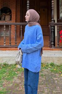 Lamelif Yumoş Kazak Mavi