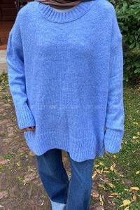 Lamelif Yumoş Kazak Mavi