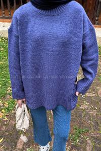 Lamelif Yumoş Kazak Mor