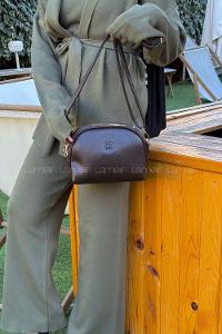 Kadın D Model Çapraz Çanta Omuz Çantası ve El Çantası