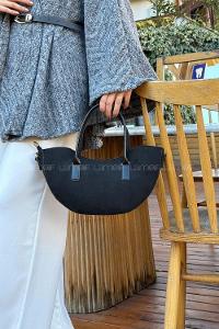 Lamelif Fora Süet Model Kadın Çapraz Çantası