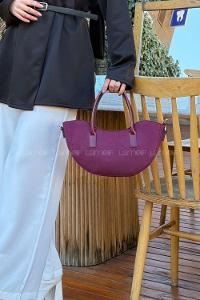 Lamelif Fora Süet Model Kadın Çapraz Çantası