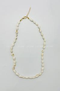 White Gold Straight Necklace