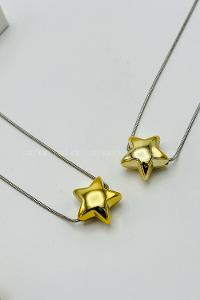 Gold Gold Straight Necklace