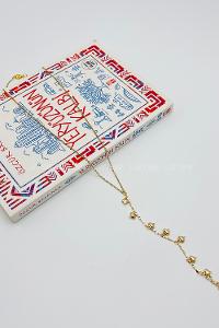 Lamelif Gold Kalp Detaylı Y Kolye