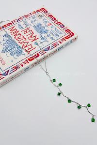 Silver-1 Gold Straight Necklace