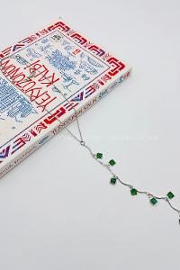 Silver-1 Gold Straight Necklace