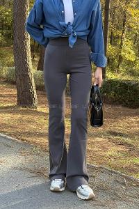 Lamelif İspanyol Paça Eşofman Altı Antrasit