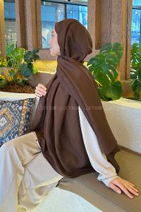 Lamelif Brisa Vual Şal Acı Kahve