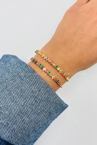 Lamelif Çokrenkli Suyolu Sıralı Asansör Bileklik