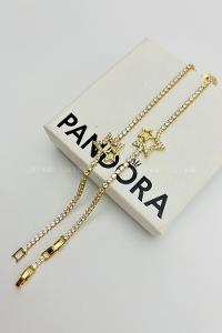 Lamelif Gold Su Yolu Baget Taşlı Yıldız Figürlü Bileklik