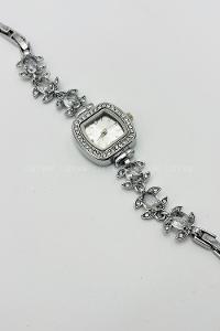 Lamelif Gümüş Kristal Taşlı Kol Saati