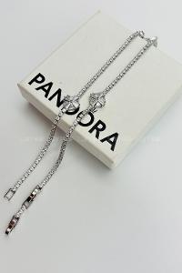 Lamelif Gümüş Su Yolu Baget Taşlı Kristal Çiçek Bileklik