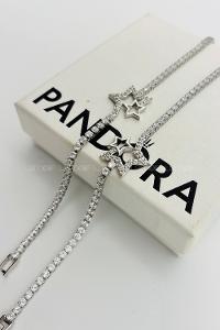 Lamelif Gümüş Su Yolu Baget Taşlı Yıldız Figürlü Bileklik