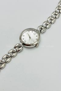 Lamelif Gümüş Vintage İnci Detaylı Metal Kordon Kol Saati